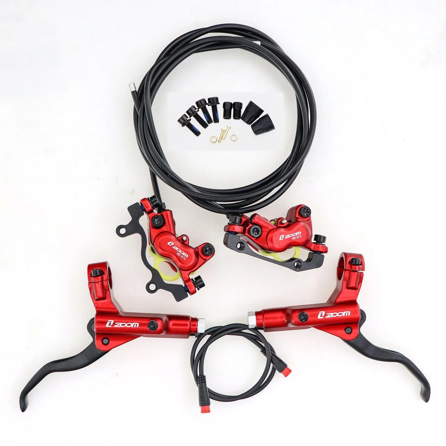 Zoom HB-876E E-Bike Hydraulic Disc Brake Set for Scooters - Antland Marketplace