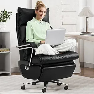 Dual Motor Executive Office Chair with Foot Rest and Recline - Antland Marketplace