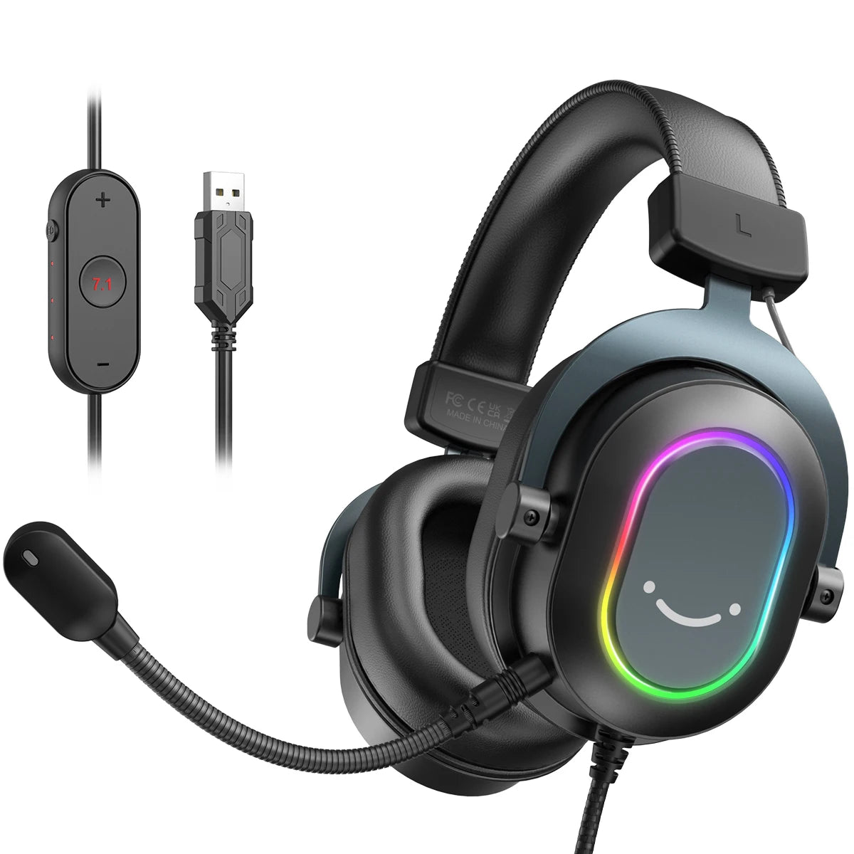 Fifine Dynamic RGB Gaming Headset with Surround Sound - Antland Marketplace