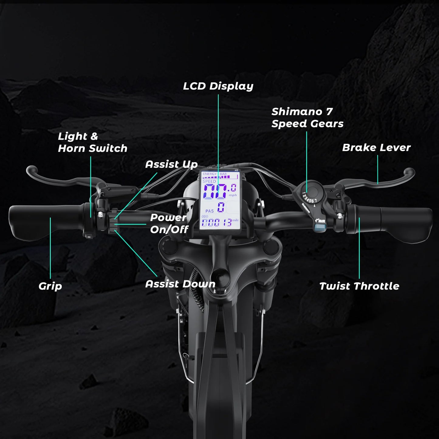 Moobelo B8 1500W 52V 20Ah Electric Bike For Adults Waterproof