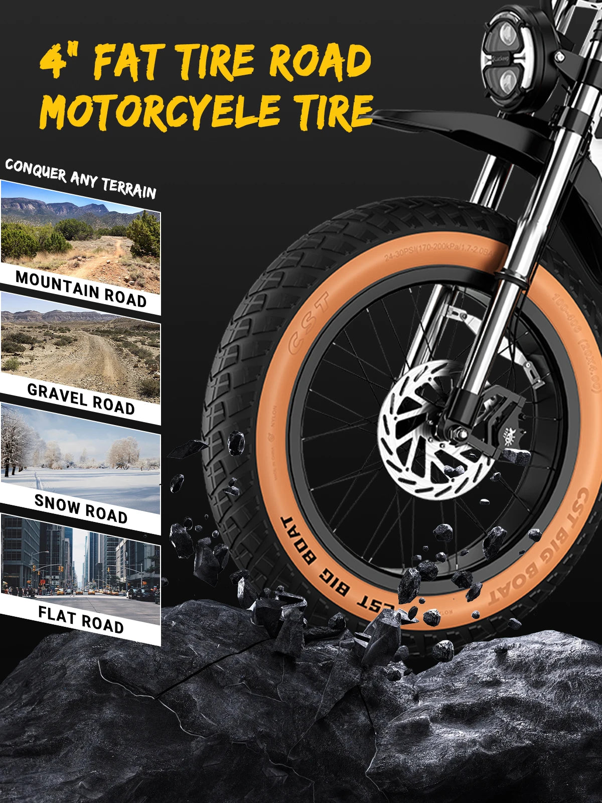Luckeep M5 Max Electric Bike 2000W Peak Motor 37 MPH Fat Tire 20 Inch