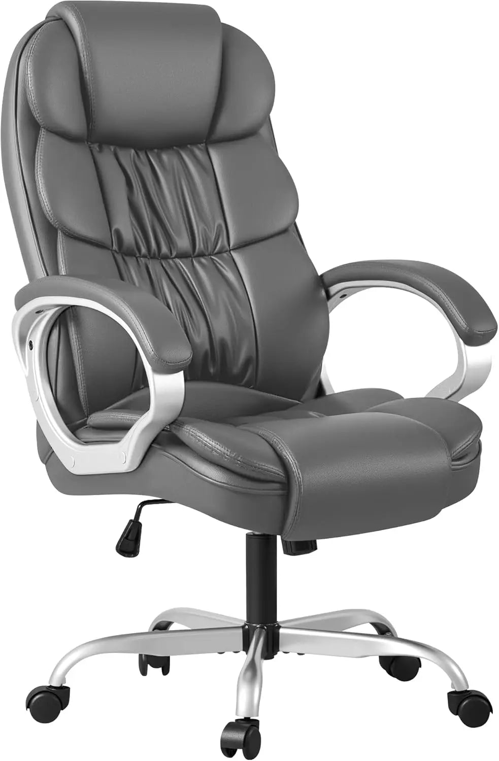 High Back Adjustable PU Leather Office Chair for Comfort - Antland Marketplace