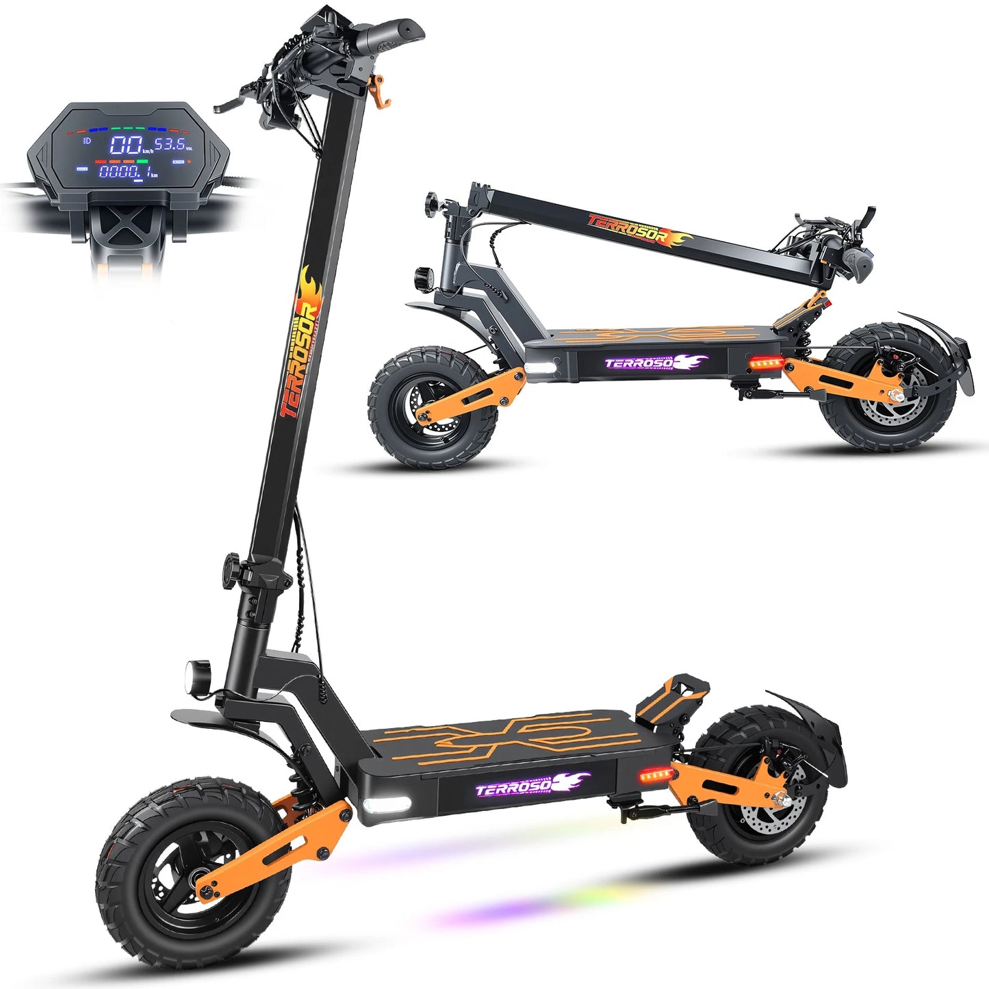 1200W Electric Folding Scooter For Adults Up To 40 mph