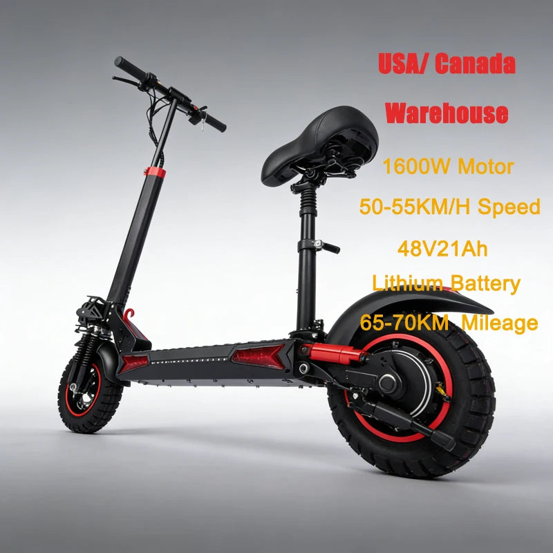 Adult Electric Scooter 1600W Long Range 65-70km 150kg