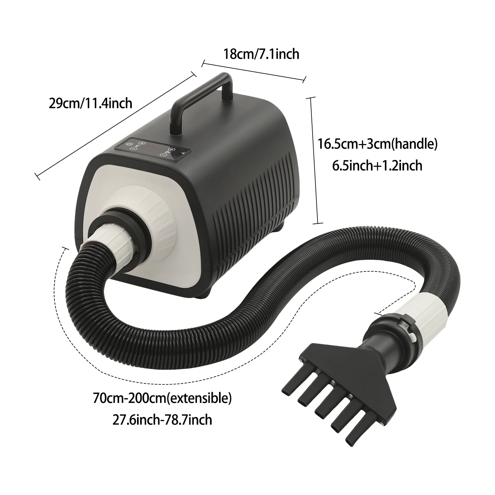 Professional Pet Hair Dryer 2100W Adjustable Speed Settings - Antland Marketplace
