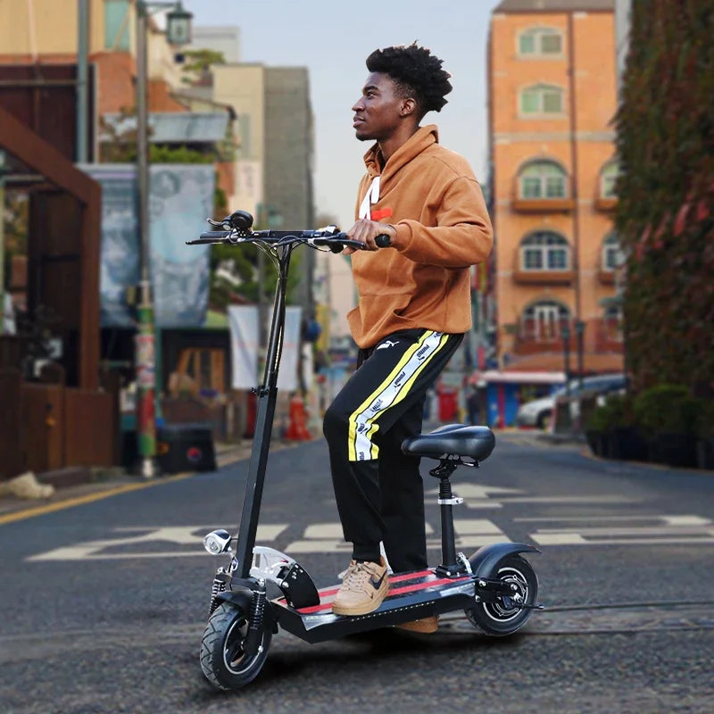 Shock Absorption Folding Electric Scooter 1200W Top Speed 45KmH