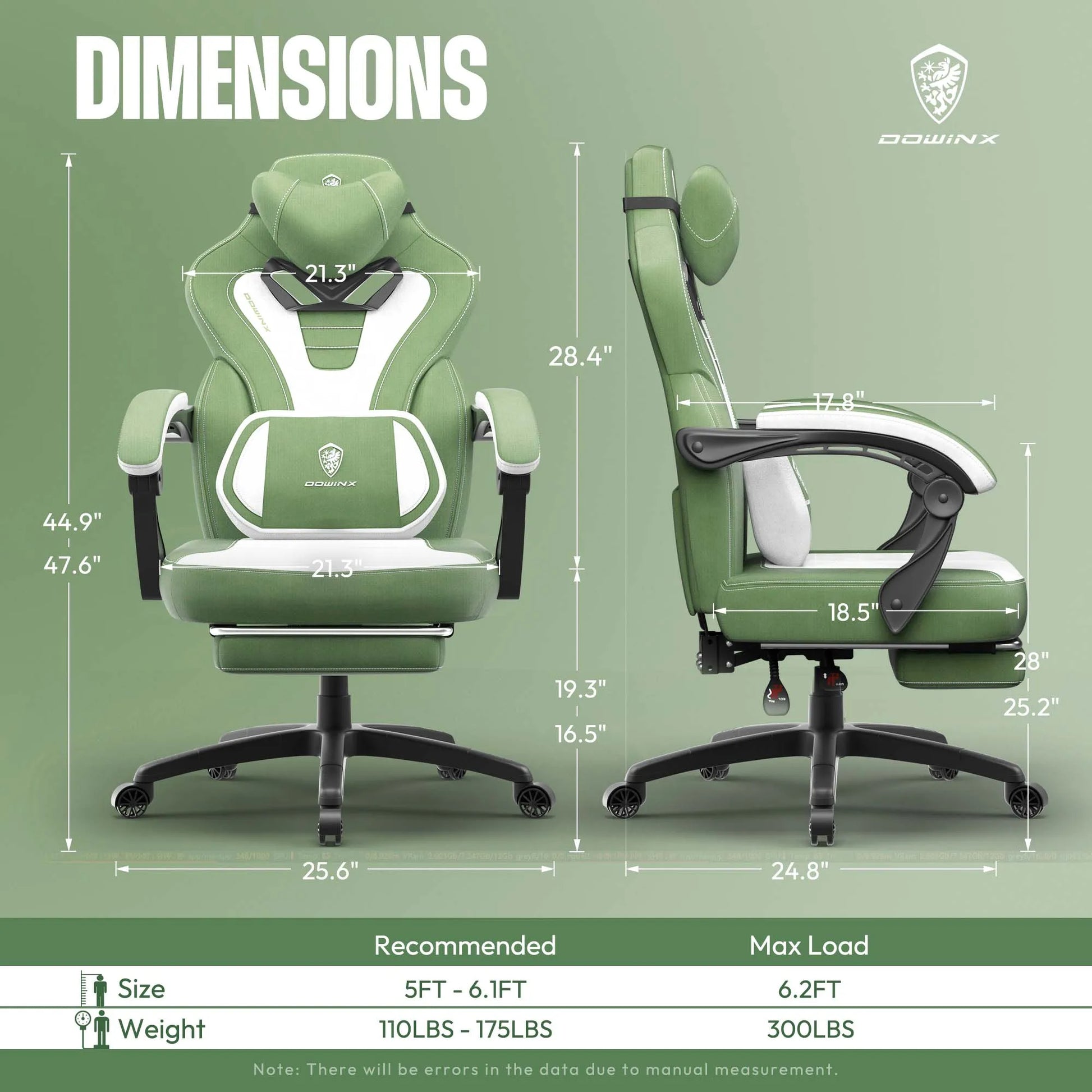 Dowinx Big and Tall Gaming Chair with Footrest for Adults - Antland Marketplace
