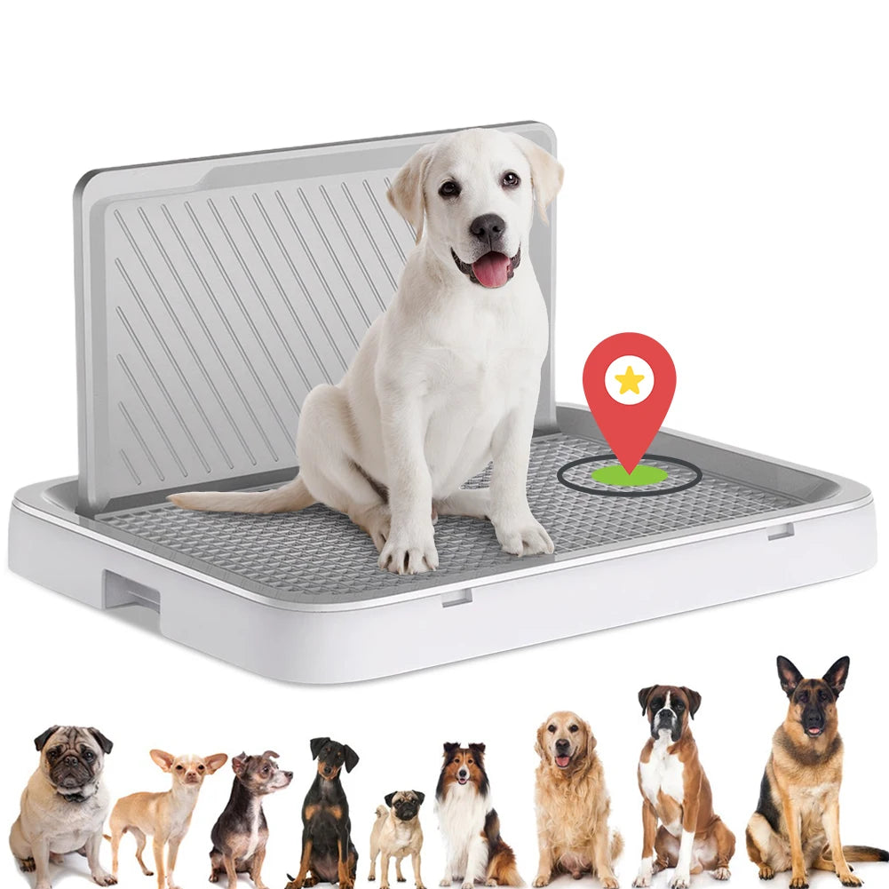 Dog Potty Tray With Pee Wall Portable Anti Splash Training Pee Pad Holder For Puppies And Dogs