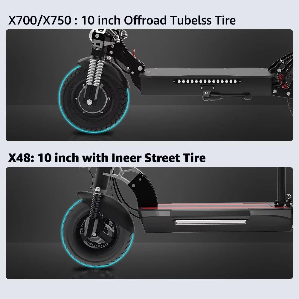 Electric Scooter For Adults Dual Motor Folding With Removable Seat