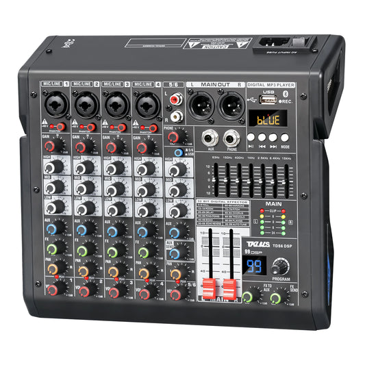 Tklbls TDS6 6-Channel Mixer with 99 Effects and USB