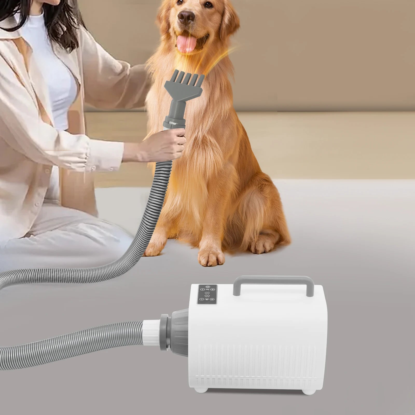 Professional Pet Hair Dryer 2100W Adjustable Speed Settings - Antland Marketplace