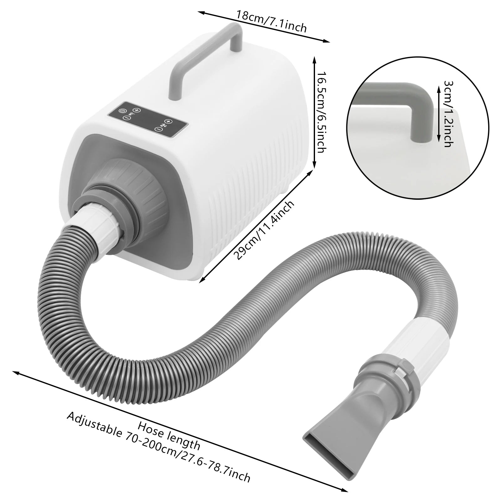 Professional Pet Hair Dryer 2100W Adjustable Speed Settings - Antland Marketplace