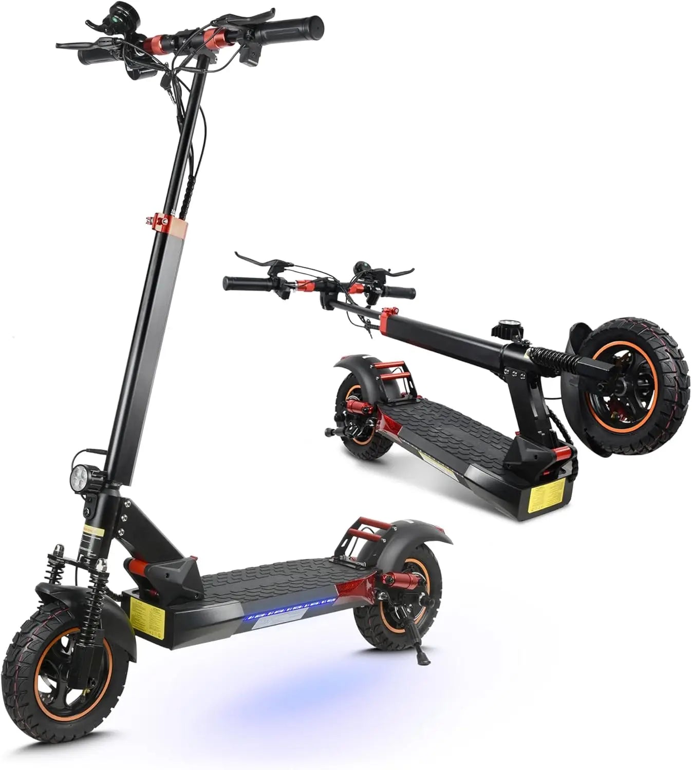 Folding 800W Electric Scooter For Adults Off Road Dual Shock Absorption