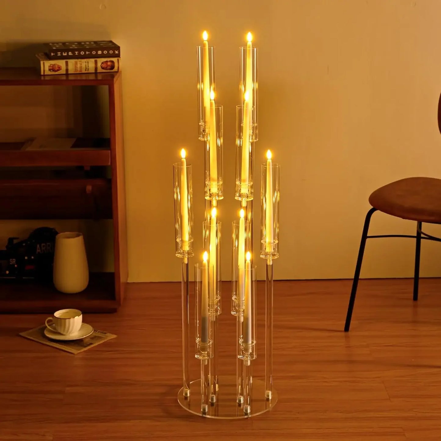 Acrylic Candelabra Centerpiece 10 Arm Wedding Table Decor