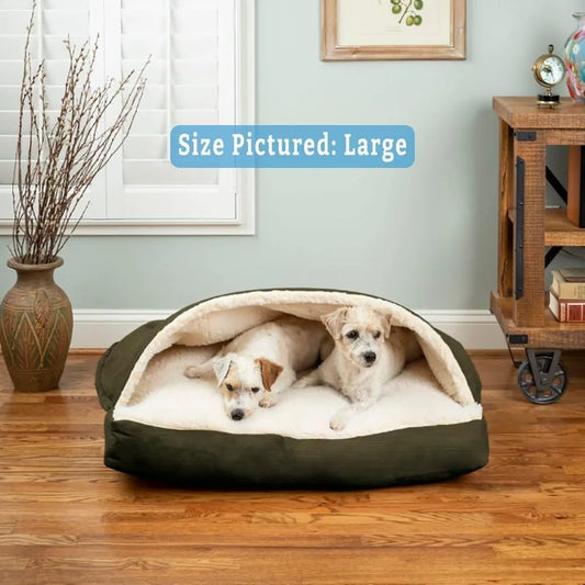 Cozy Cave Rectangle Dog Bed for Medium and Large Pets - Antland Marketplace