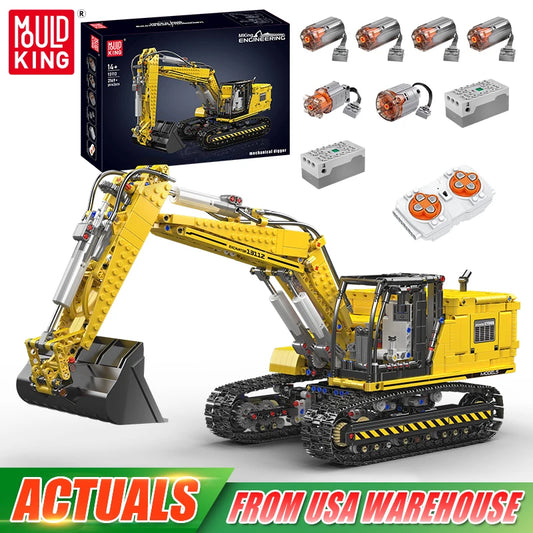 Mould King 13112 Motorized Excavator Building Block Set