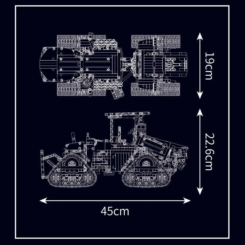 Mould King 18020 Pneumatic RC Crawler Building Block Gift