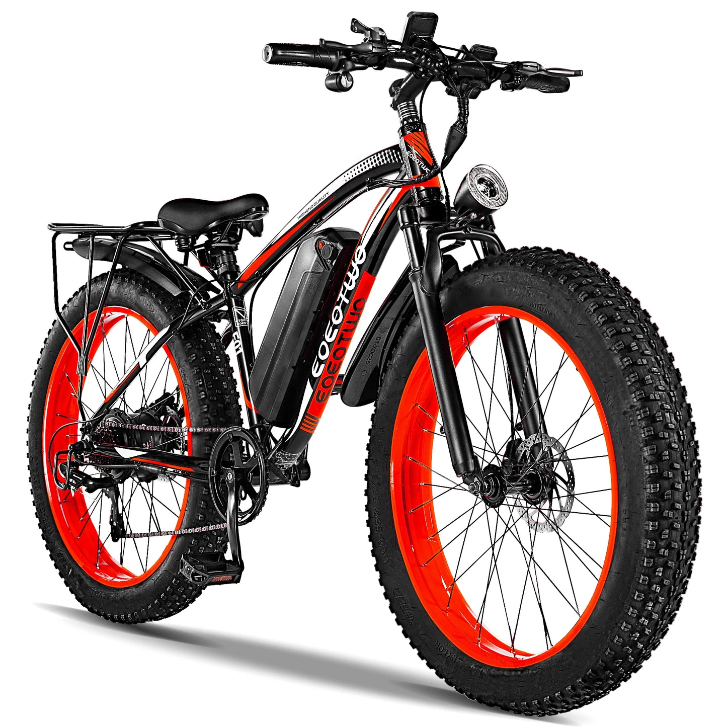 EOEOTWO E01 1500W Fat Tire Electric Bike 34MPH 60 Miles With 1 Year Warranty