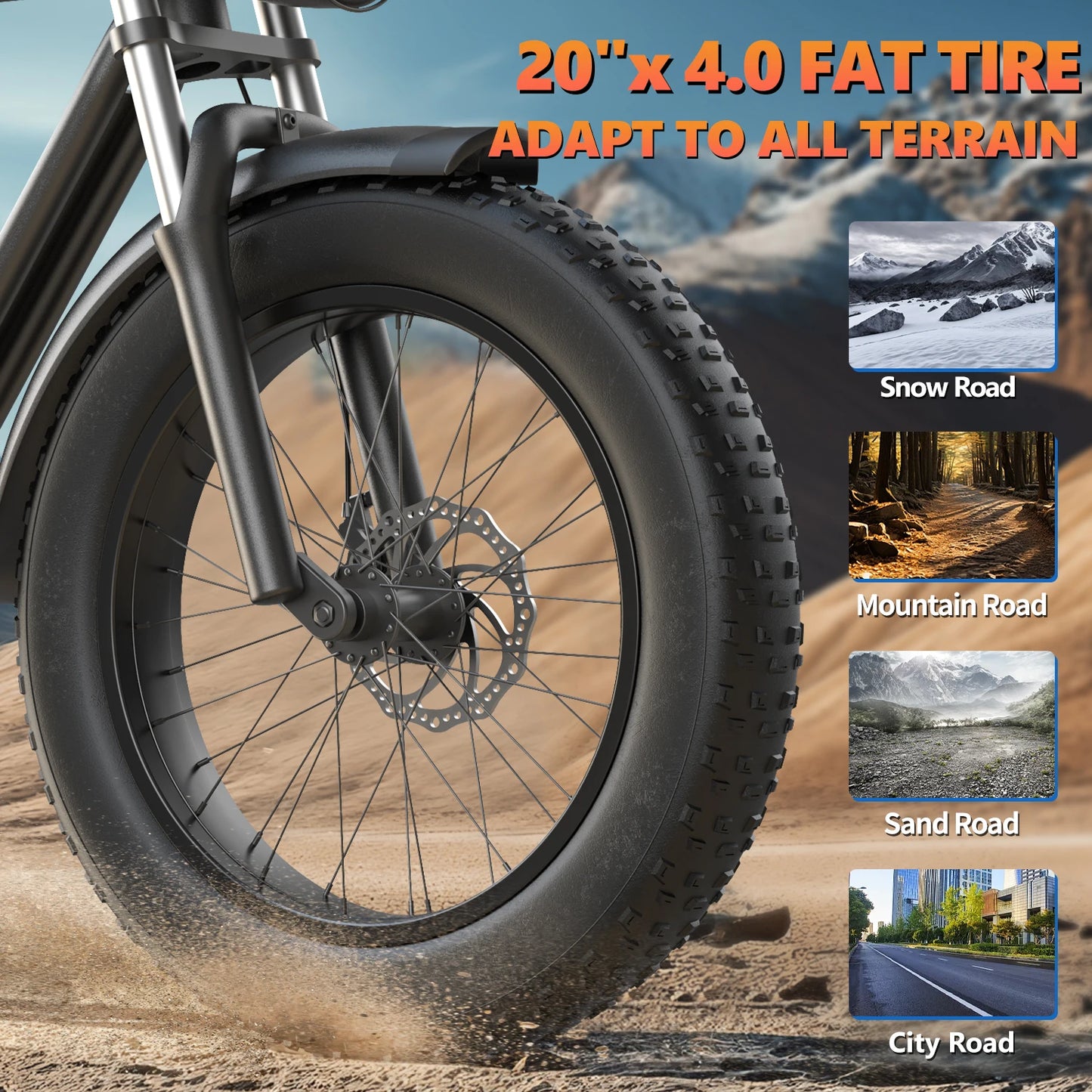 Kickwey K7 Pro 3000W Dual Motor Fat Tire Electric Bike 48V