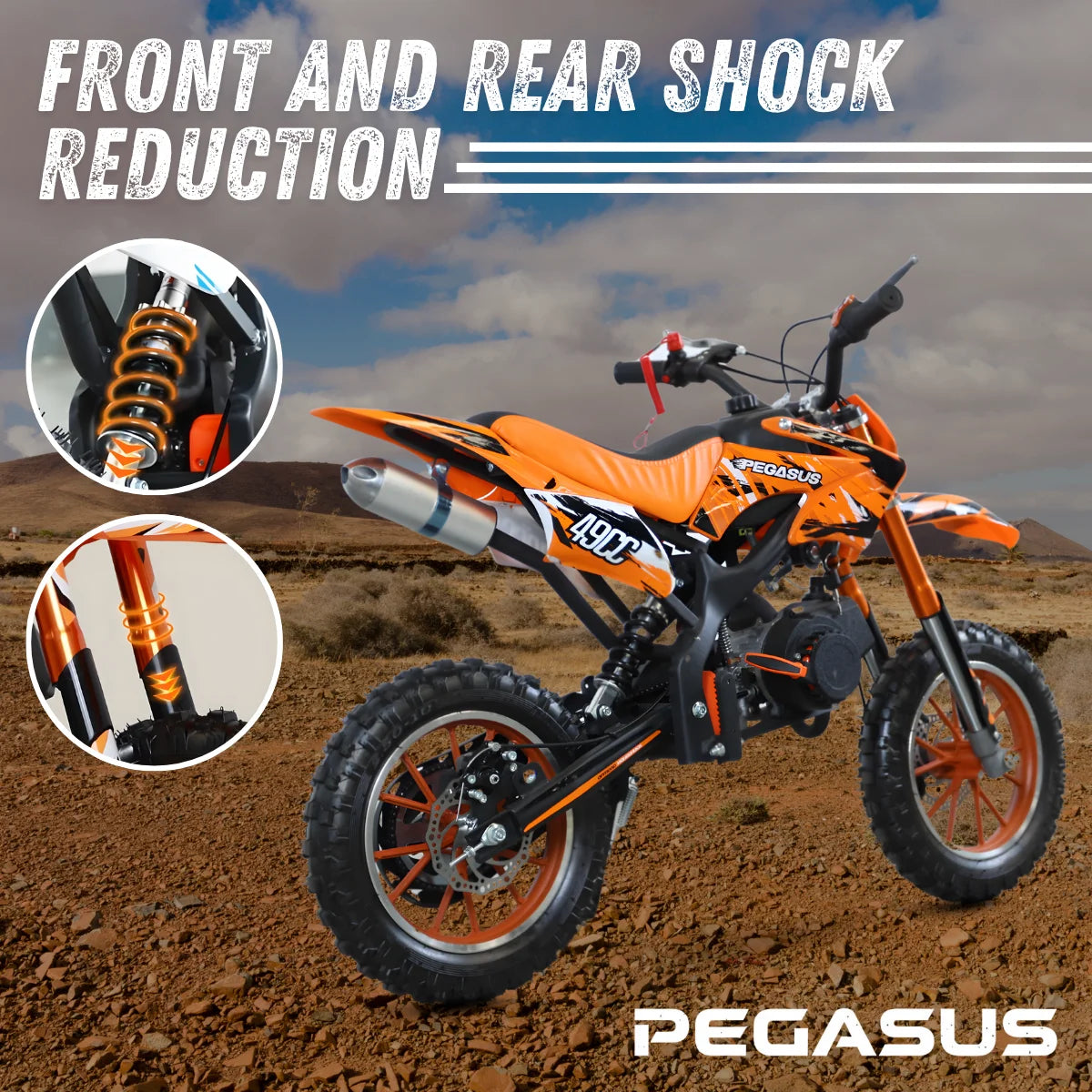 Powerful 49cc Two Stroke Crosscycle Dirt Bike For Adults And Kids