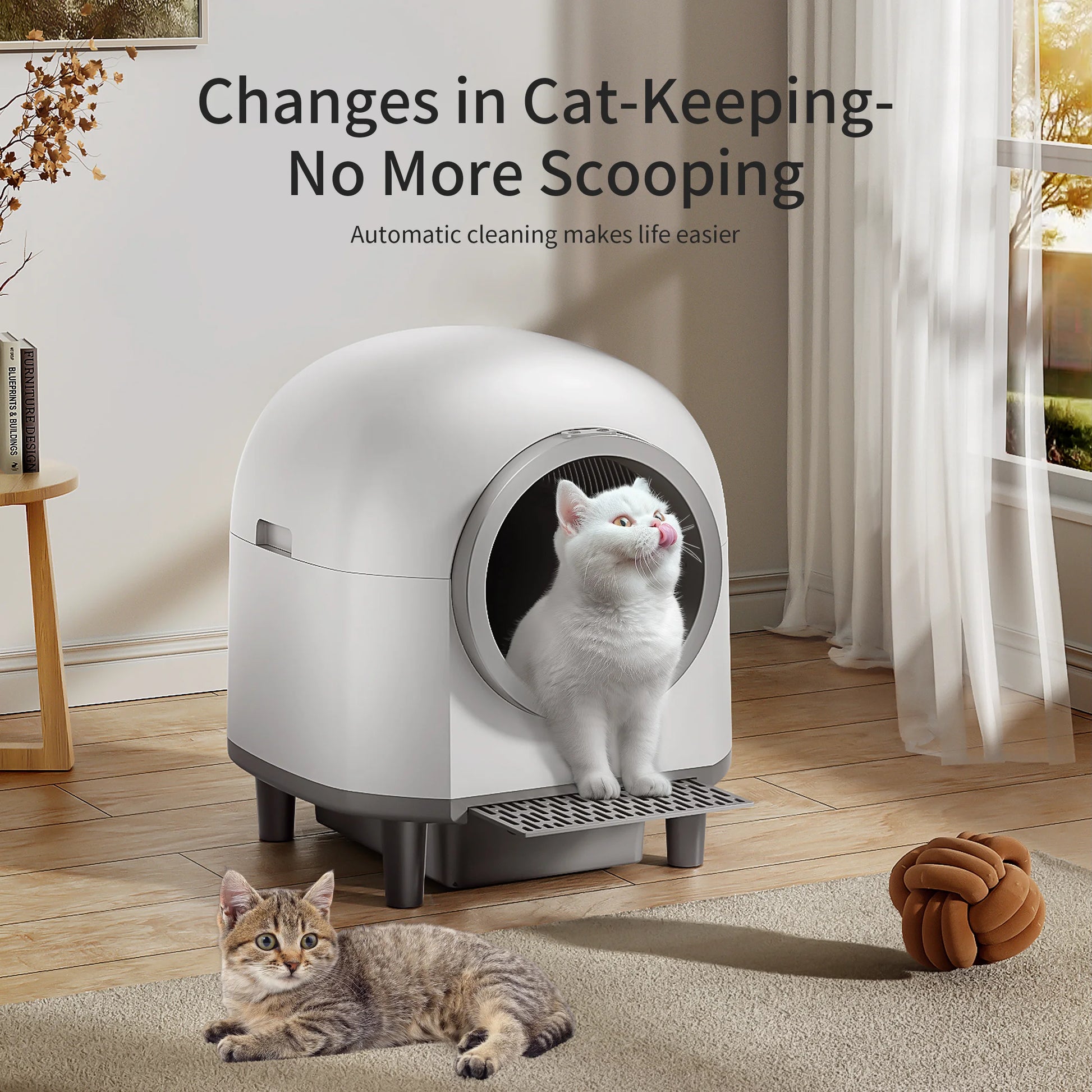 REDSASA Automatic Cat Litter Box with App Control and Trash Bag - Antland Marketplace