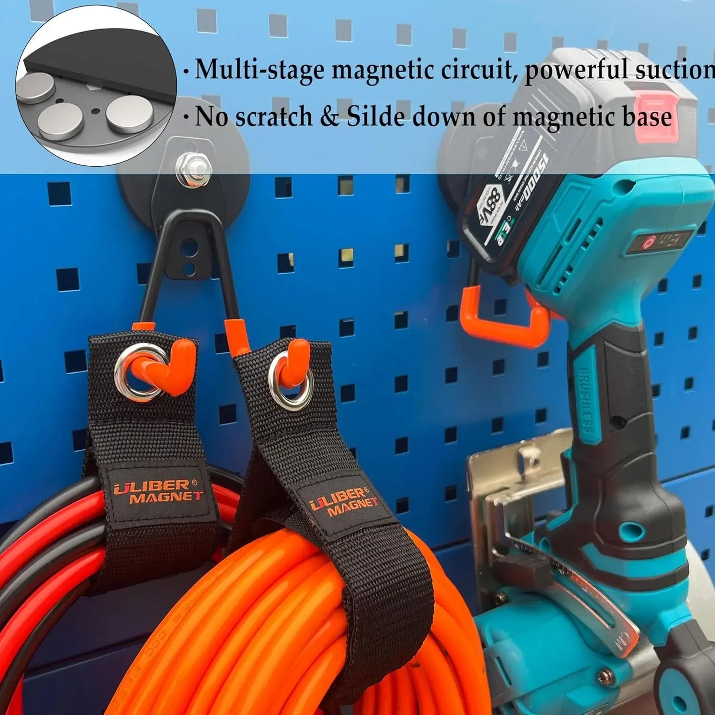 Heavy Duty Magnetic Garage Hook Set 10 Pack For Tools