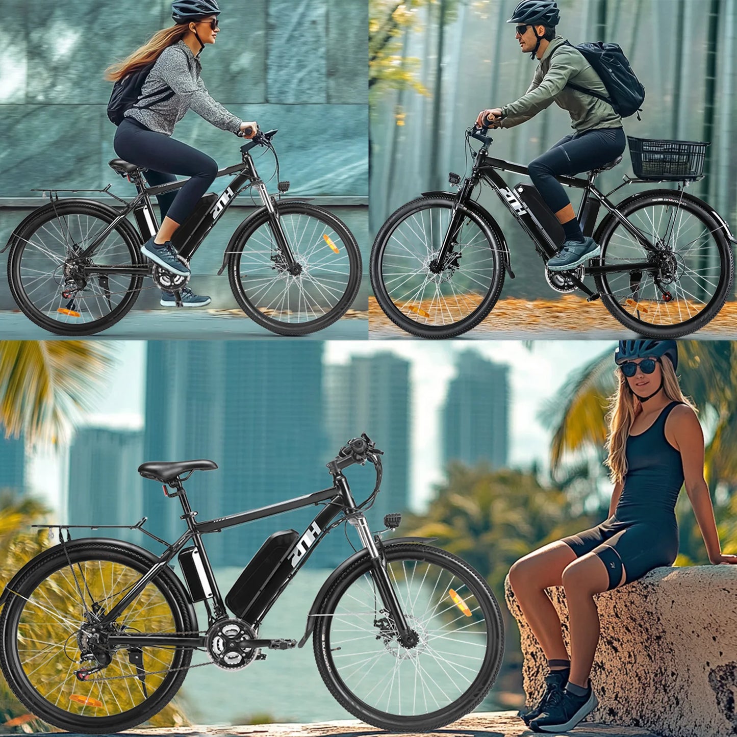 ZNH 1000W Electric Mountain Bike For Adults 26 Inch 48V Battery 60 Mile Range