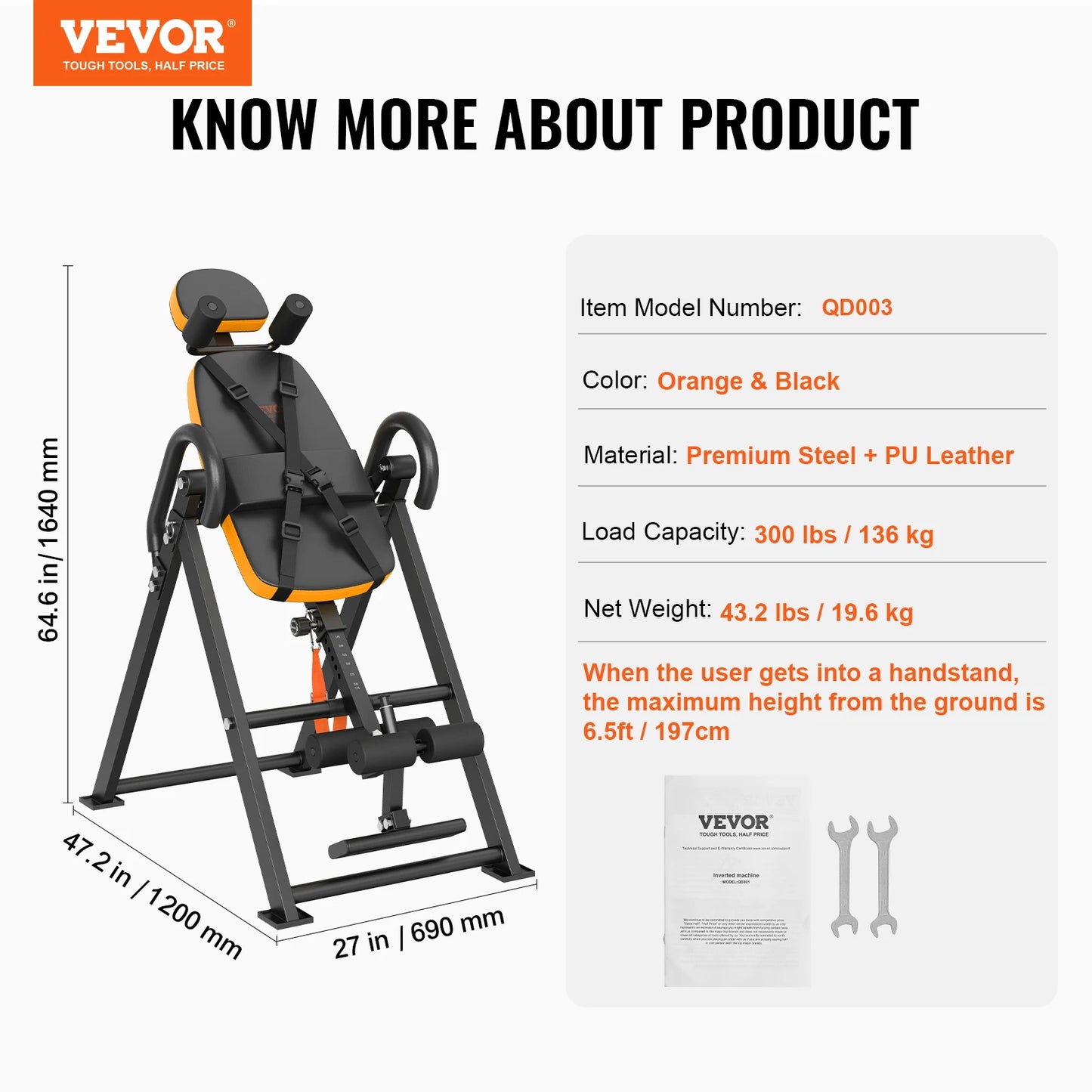 SucceBuy Inversion Table Back Stretcher for Decompression - Antland Marketplace