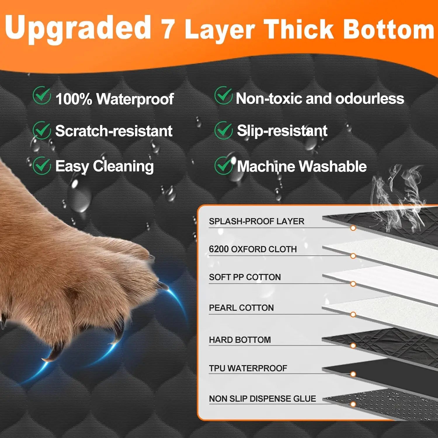 Waterproof Foldable Dog Car Seat Safety Hammock Cover - Antland Marketplace