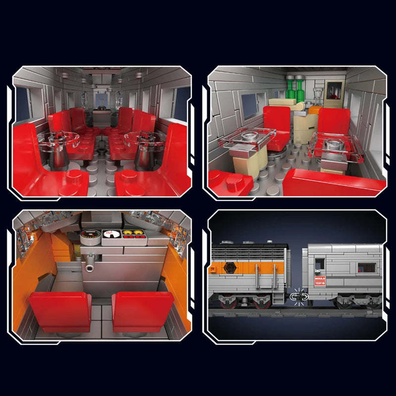 Mould King 12018 RC Train Locomotive Building Block Set