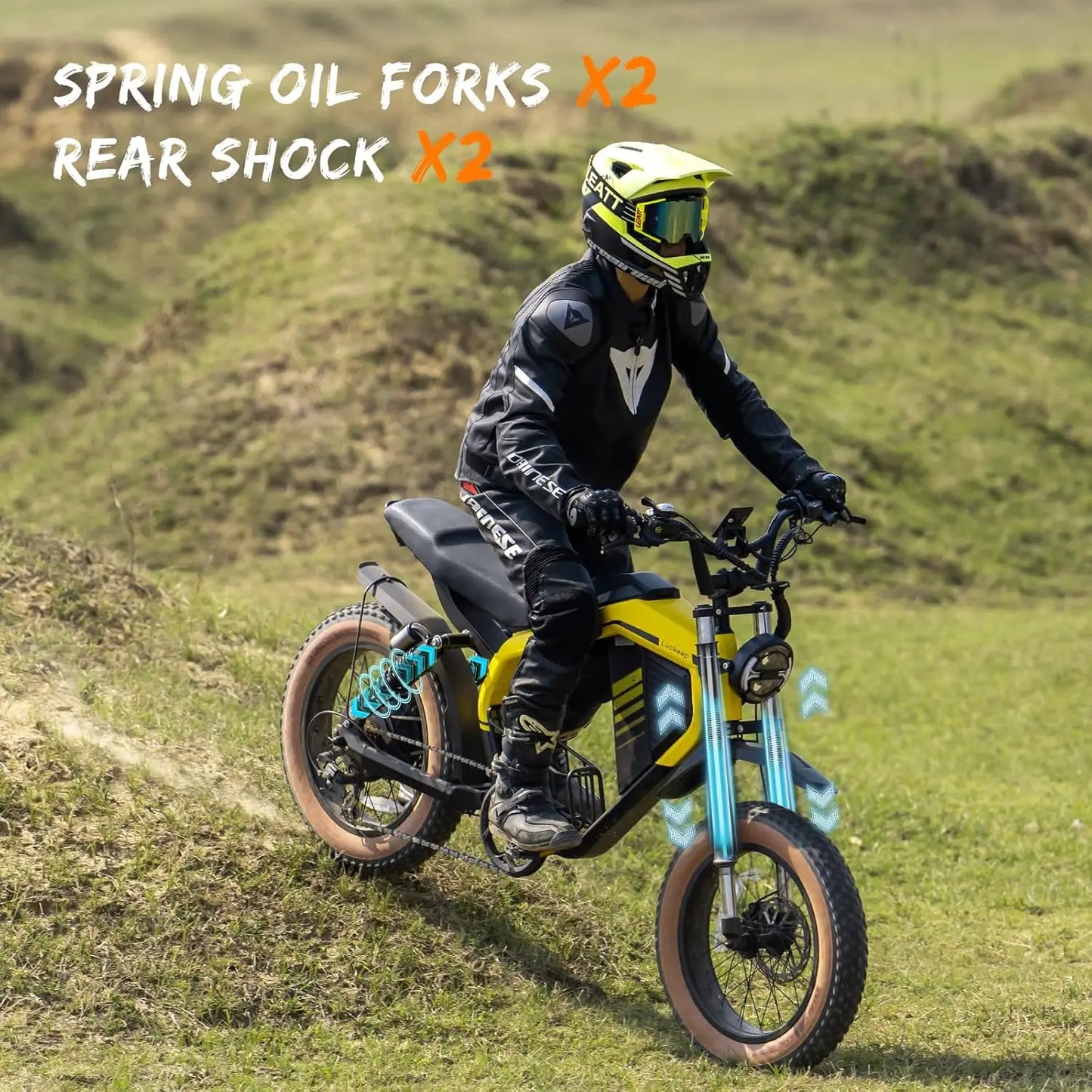 Luckeep M5 Max 2000W Electric Fat Tire Bike 52V Battery