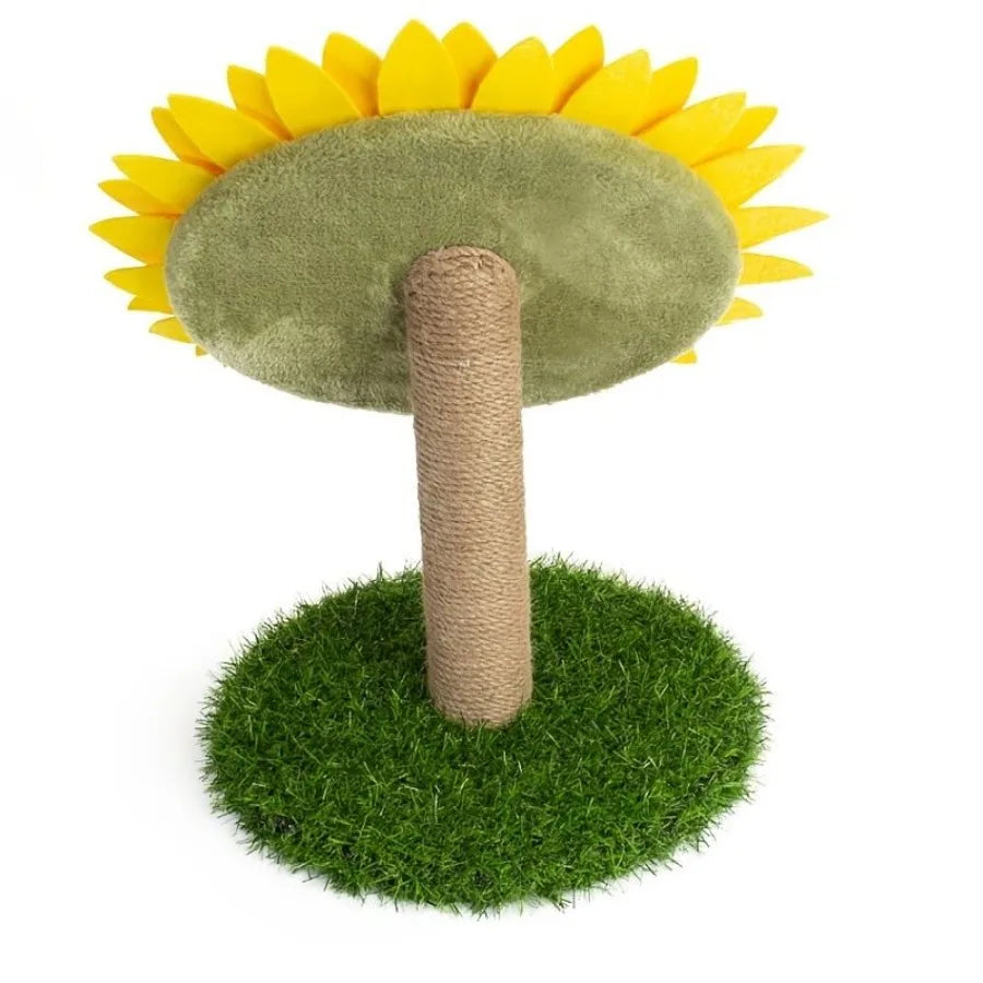Sunflower Cat Scratching Post For Indoor Cats Kitten Flower Scratch Board Durable Cat Toy
