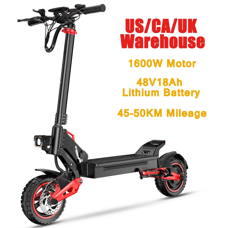11 Inch Foldable Dual Suspension Electric Scooter 48V 21Ah Fast 55kmh