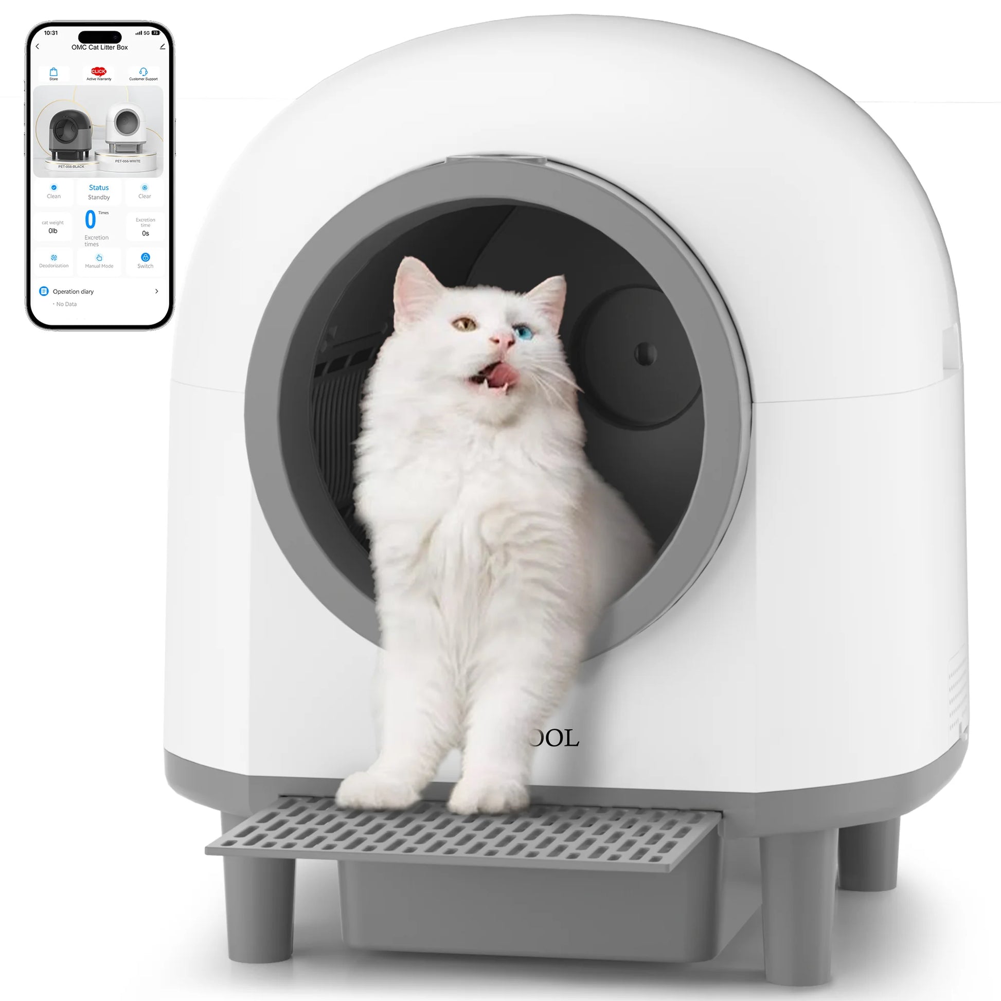 REDSASA Automatic Cat Litter Box with App Control and Trash Bag - Antland Marketplace