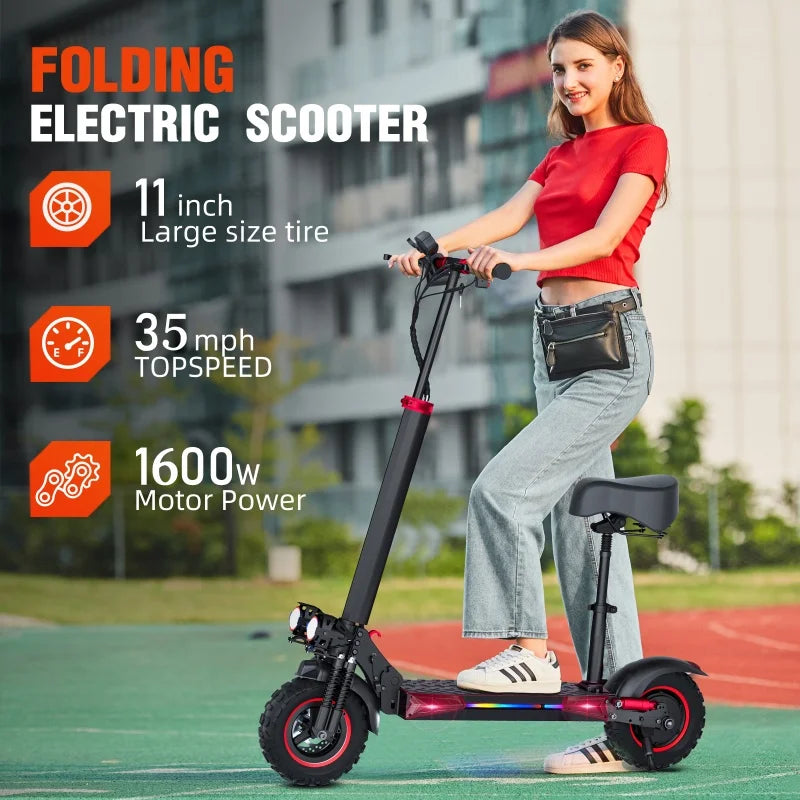 Adult Electric Scooter 1600W Long Range 65-70km 150kg