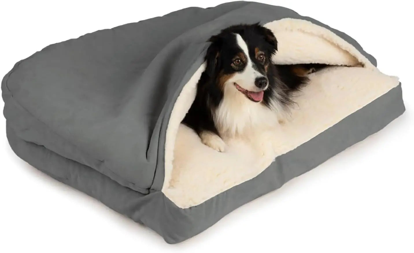 Cozy Cave Rectangle Dog Bed for Medium and Large Pets - Antland Marketplace