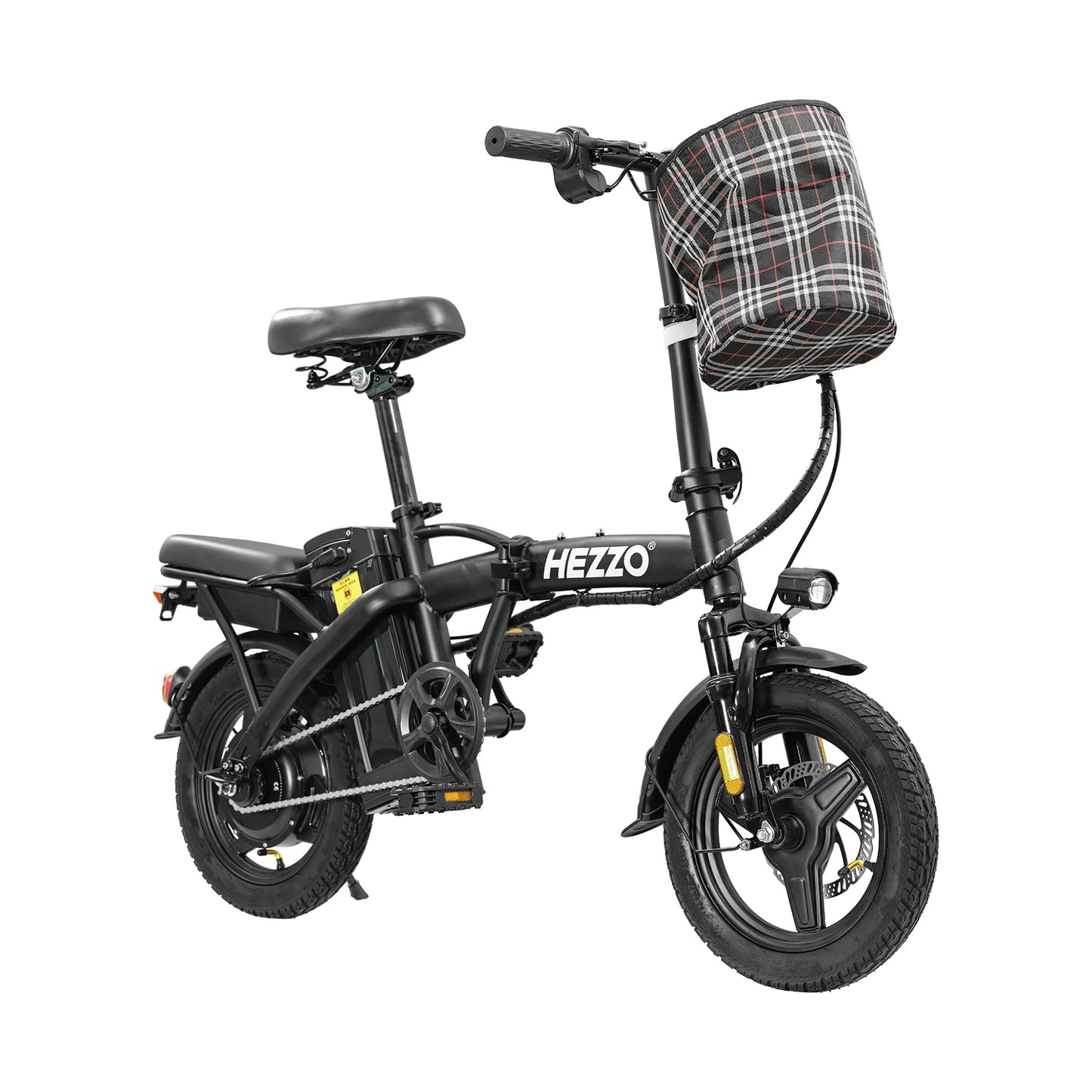 14 Inch Folding Electric Bike With 400W Motor And 48V Removable Battery UL 2849