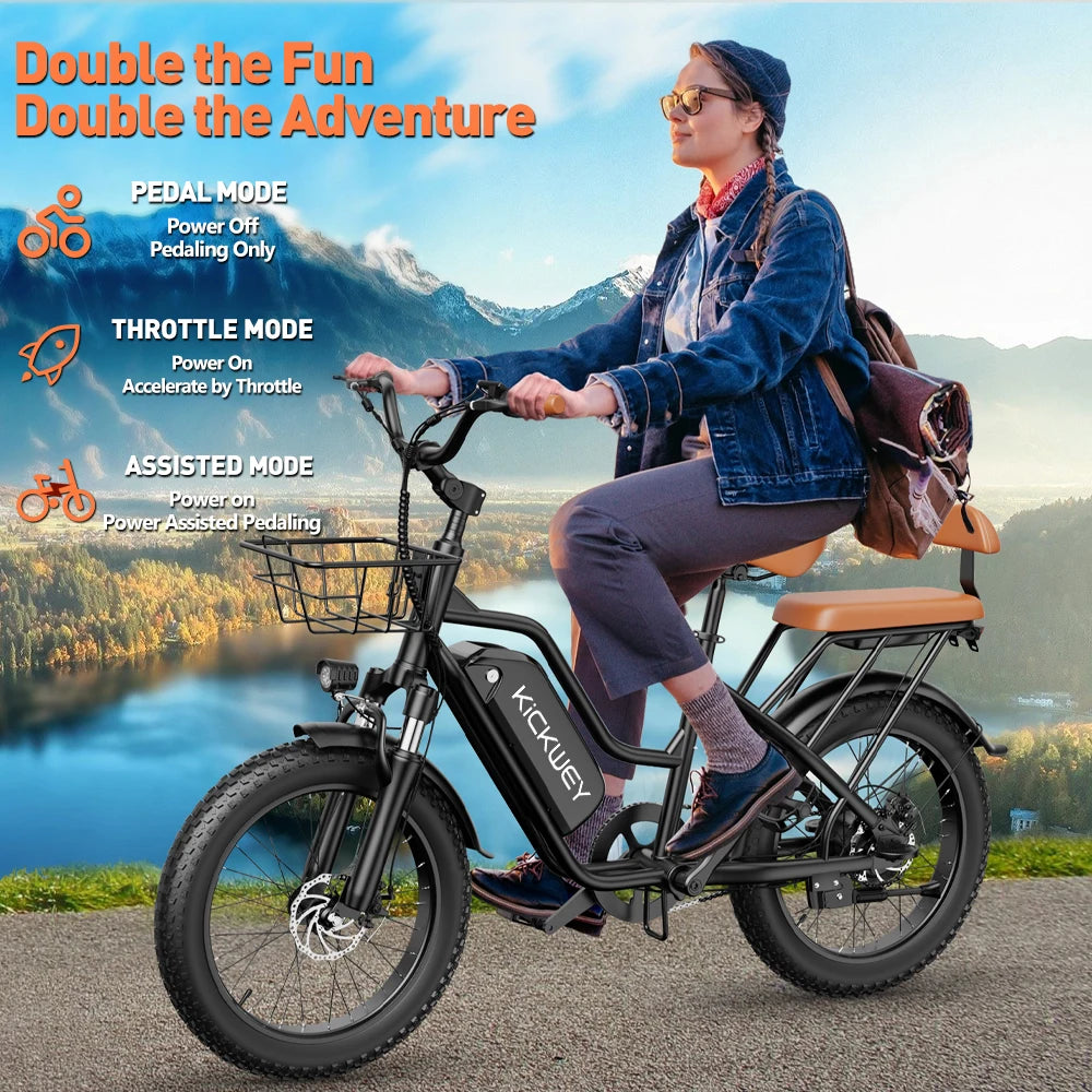Electric Bike for Adults 1500W 20Inch Removable Battery