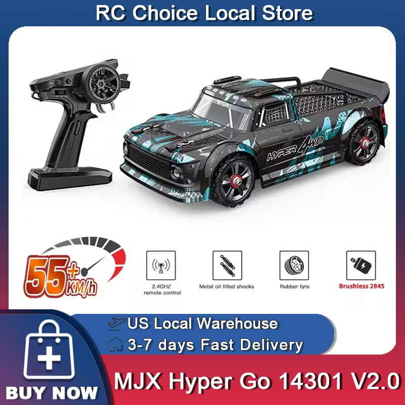 Hyper Go MJX 1 To 14 Scale 4WD Brushless RC Car Off Road