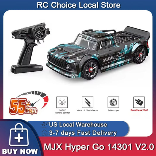 Hyper Go MJX 1 To 14 Scale 4WD Brushless RC Car Off Road