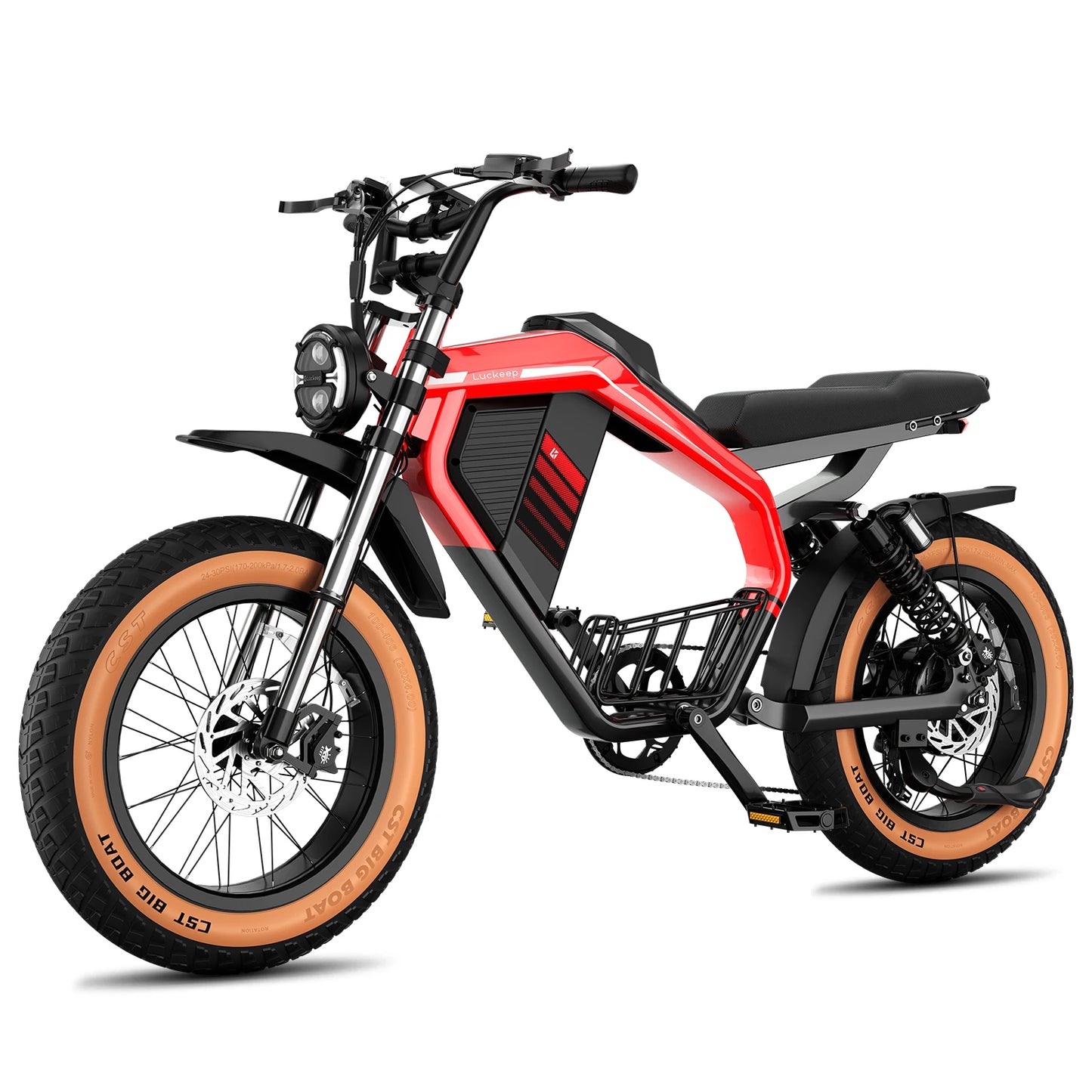 Luckeep M5 Max 2000W Electric Fat Tire Bike 52V Battery