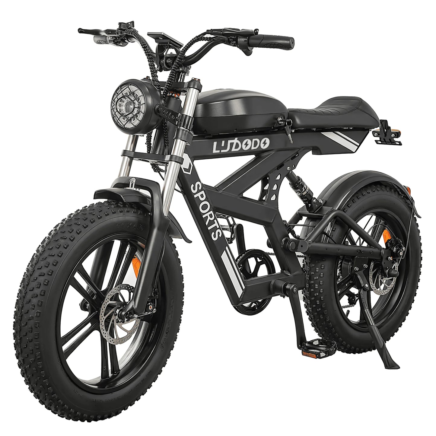 Adult Fat Tire Electric Bike 1500W Peak 35 MPH 48V 816Wh Battery
