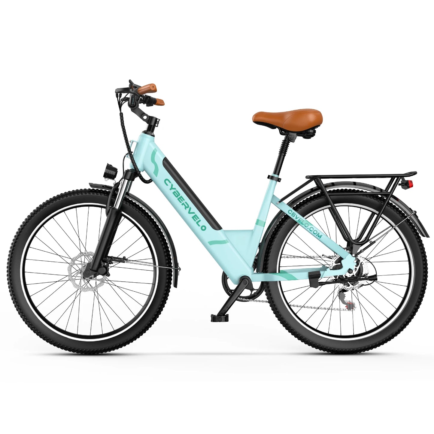 Cybervelo EK2 26 Inch Step Through Electric Bike 1000W Peak Motor