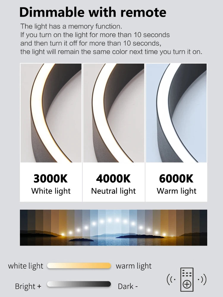 Ceiling chandelier Pendant light Chandeliers for dining room LED Bedroom living room nordic home decor Modern Round ring lamps - Antland Marketplace