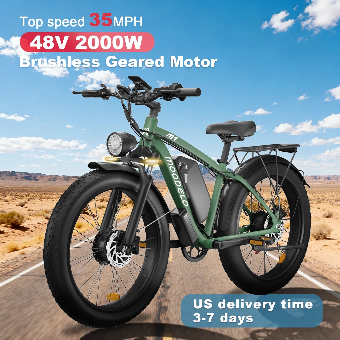 Moobelo M1 Electric Bike 48V 2000W Dual Brushless Motor