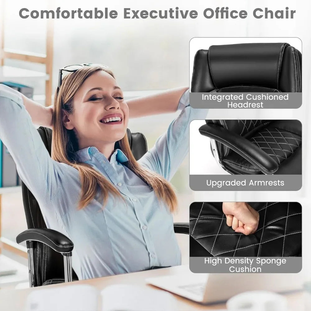 Big and Tall Executive Office Chair 500LBS Adjustable Comfort - Antland Marketplace